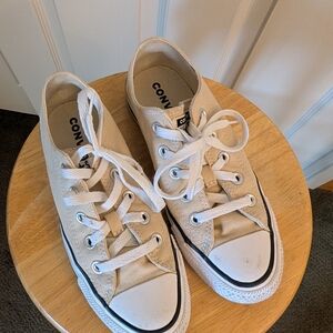 Converse Beige Canvas Sneakers